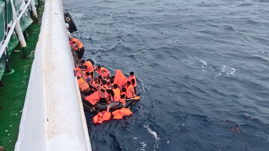 On 24 July 2026, the Vietnamese vessel Khoi Nguyen 18, carrying 62 crew members, ran into distress and sank in the South China Sea. China deployed several ships and helicopters in a joint air-sea search and rescue operation.