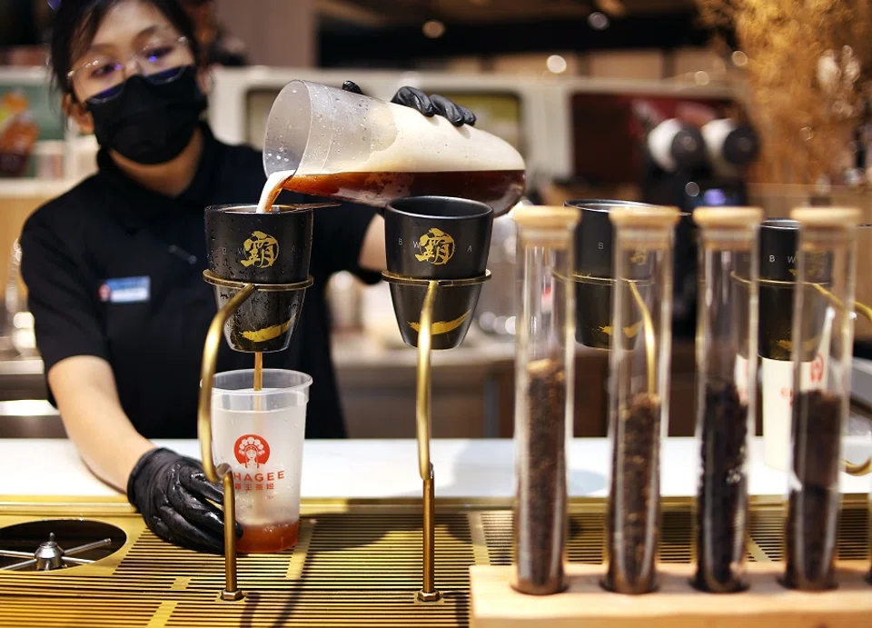 ChaGee, a Chinese tea brand that set up its first overseas store in Singapore in 2020. (SPH Media)