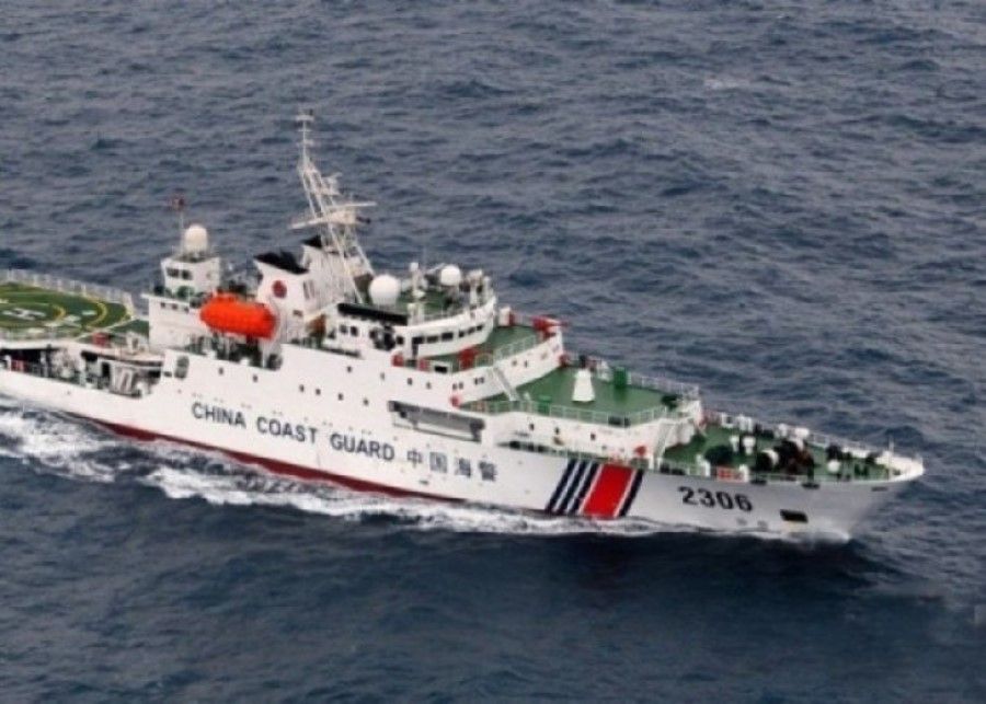 A Chinese coast guard vessel patrolling north of the Natuna islands, undated. (Internet/SPH)