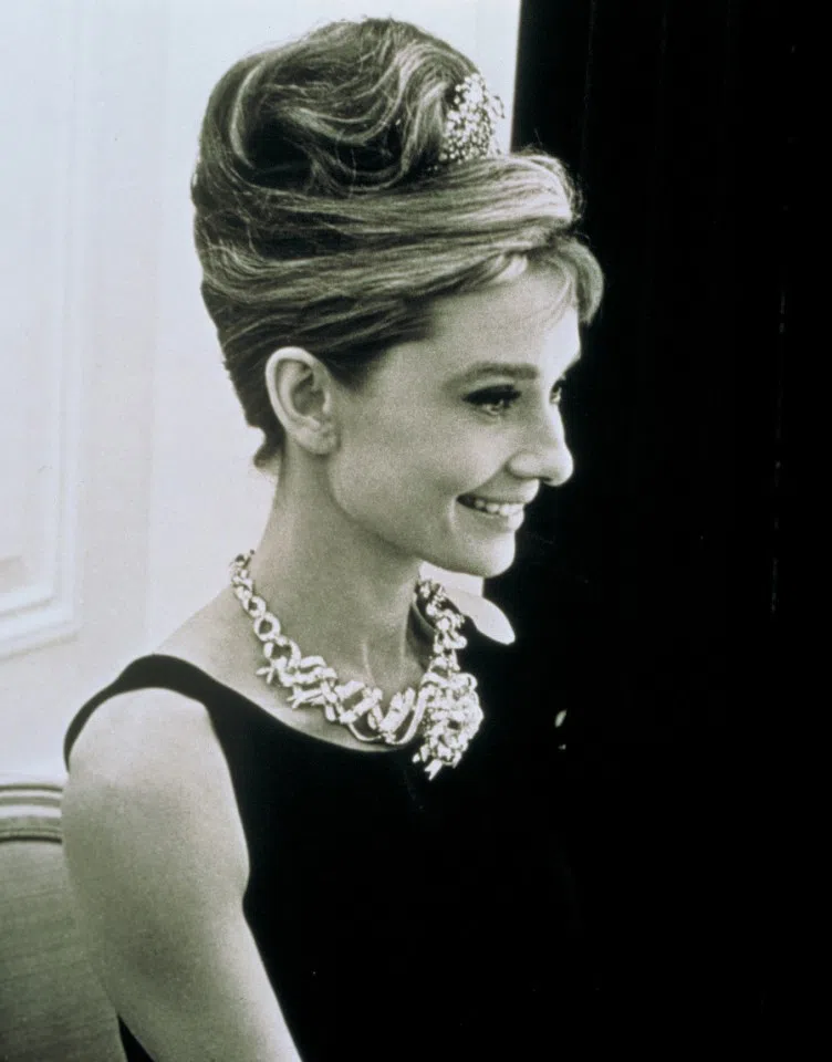 Movie still from Breakfast at Tiffany's that starred iconic Hollywood actress Audrey Hepburn wearing Tiffany jewellery. (Tiffany & Co.)