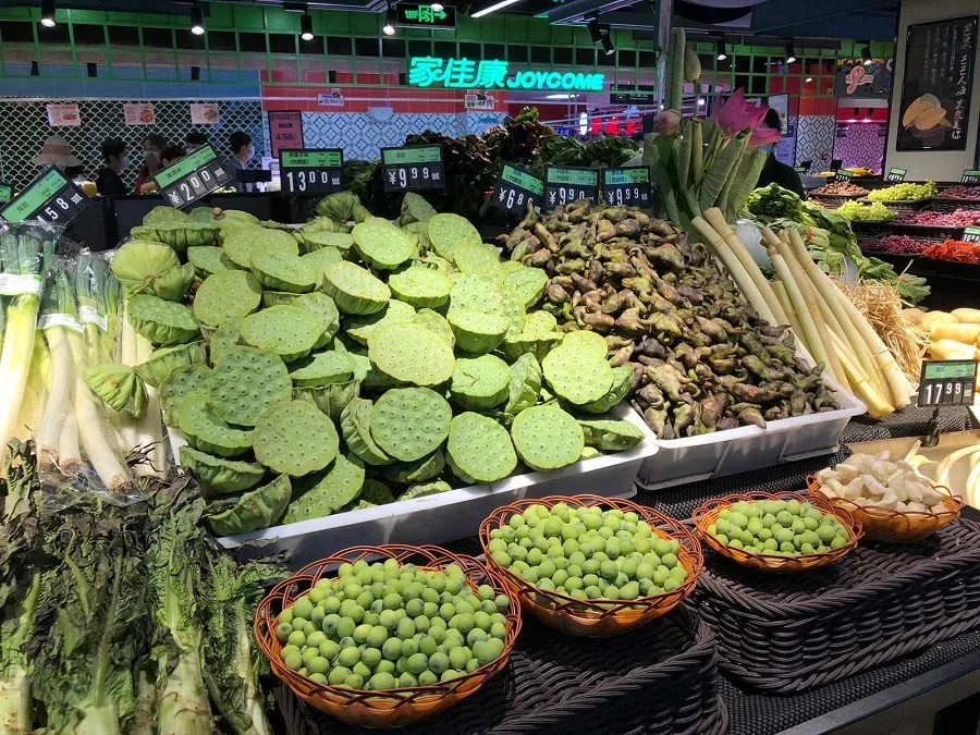 An upgraded wet market.