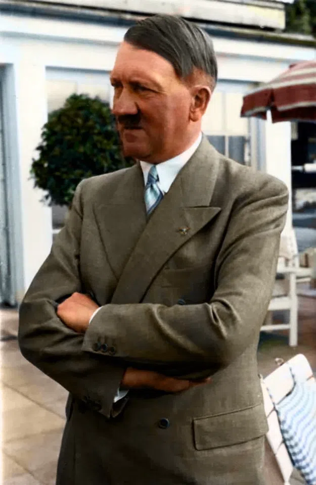 German leader Hitler during the visit of China's Finance Minister H.H. Kung, June 1937. Kung spoke of the dangers of a Japanese invasion, while Hitler felt China and Japan should work together against the communists, and was willing to mediate conflicts between both sides.