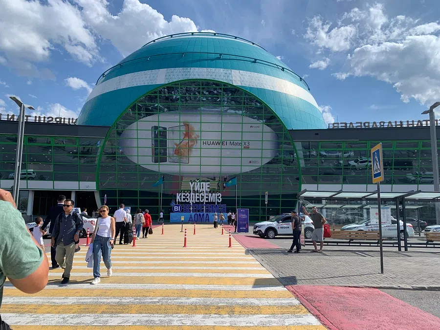 The Nursultan Nazarbayev International Airport in Astana, named after Kazakhstan's first president. (Photo: Han Yong Hong)