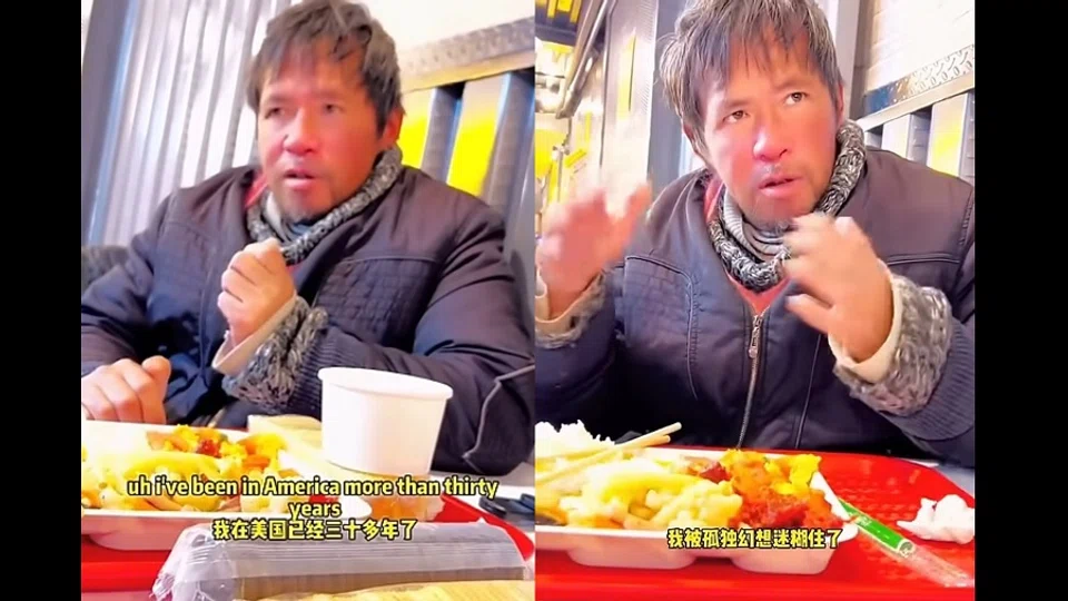 Sun Weidong has lived in the US for over 30 years, but more than half of that time on the streets of New York. (Screen grab from video)