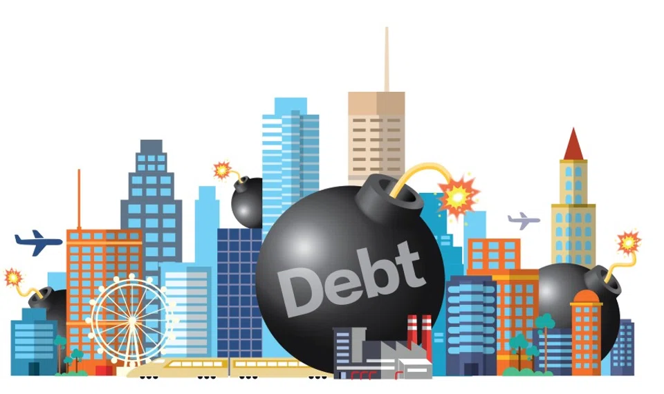 Many eyes are on China’s current debt situation. (Graphic: Ho Han Chong)