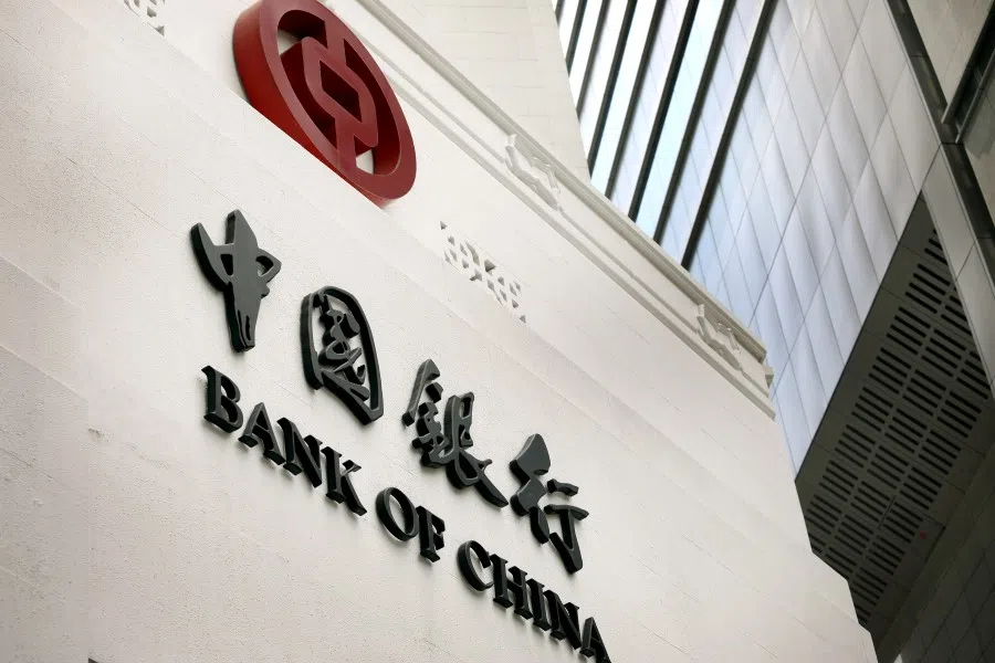 The Bank of China building in Raffles Place, Singapore, 28 May 2021. (SPH)
