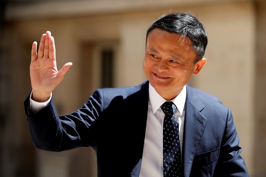 Jack Ma, chairman of Alibaba Group, arrives at the "Tech for Good" Summit in Paris, France, 15 May 2019. (Charles Platiau/File Photo/Reuters)