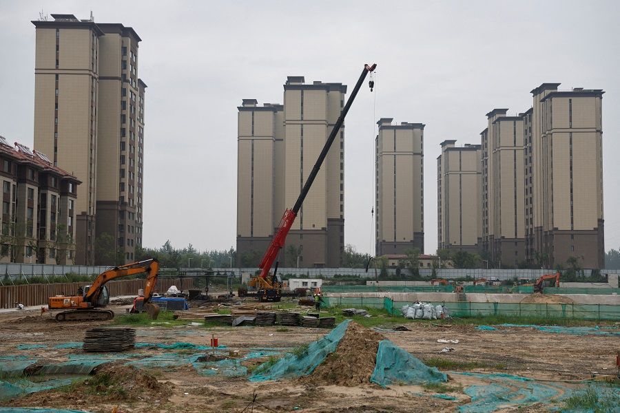 A construction site of residential buildings by Chinese developer Country Garden is pictured in Tianjin, China, on 18 August 2023. (Tingshu Wang/File Photo/Reuters)