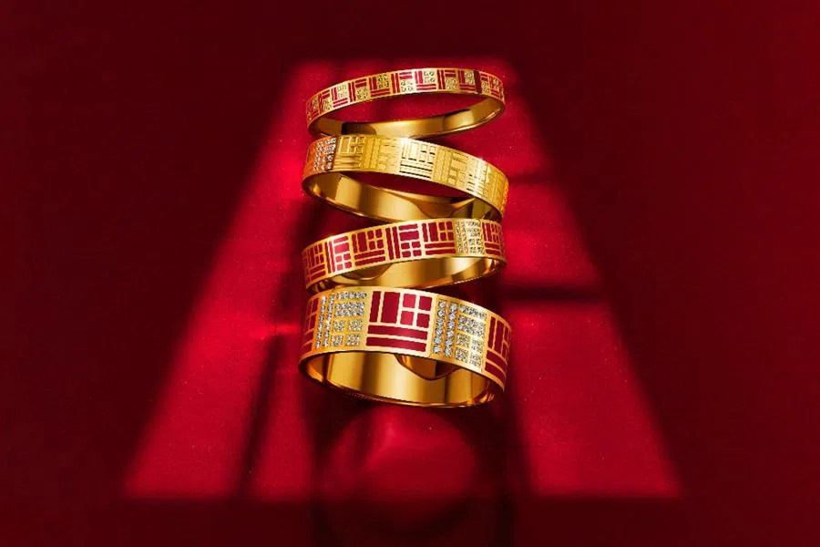Chow Tai Fook’s Rouge Collection, designed by Nicholas Lieou, the brand’s creative director. (Photo provided by Chow Tai Fook)