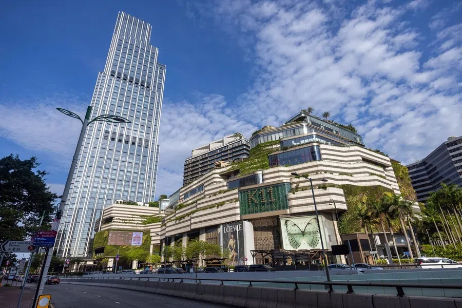 A shopping mall at the Victoria Dockside commercial complex in Hong Kong, China, on 4 July 2025.