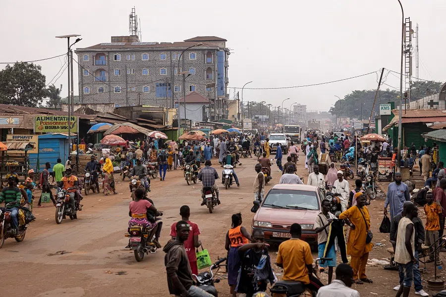 A general view of the PK5 neighborhood in Bangui, Central African Republic, on 5 March 2025. (Patrick Meinhardt/AFP)