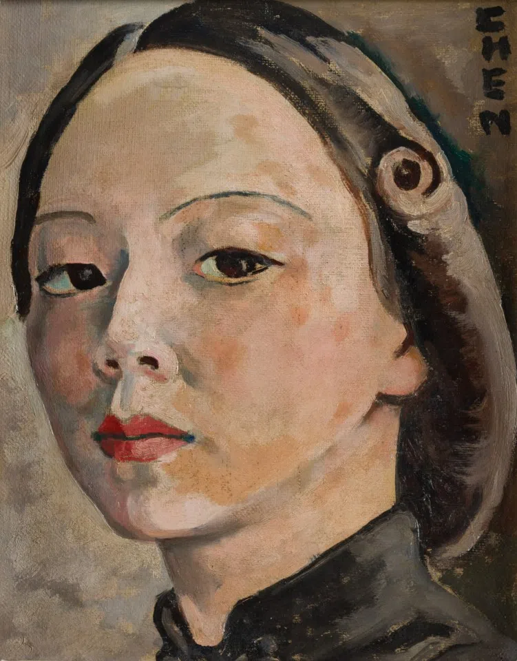 Georgette Chen, self portrait, 1946. (SPH Media)