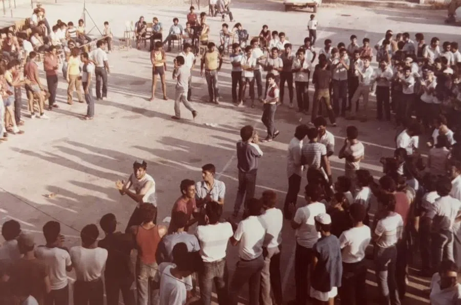 Community activities in a Palestinian neighbourhood in Ramallah, West Bank.