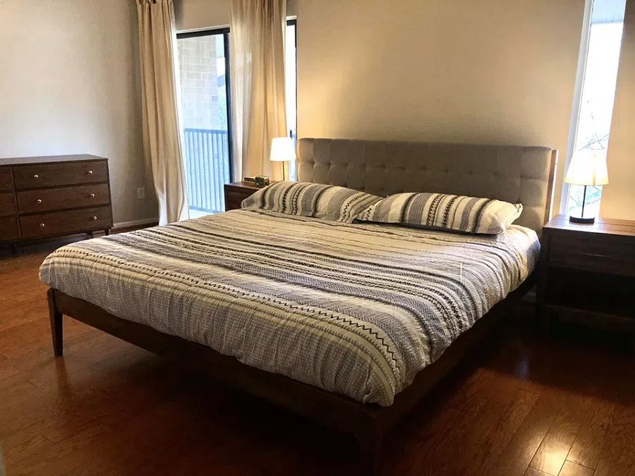 A room in our empty new house that is finally ready.