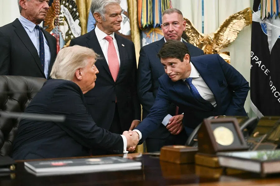 US President Donald Trump during an announcement on Healthcare Affordability in the Oval Office of the White House in Washington, DC on 31 August 2026.