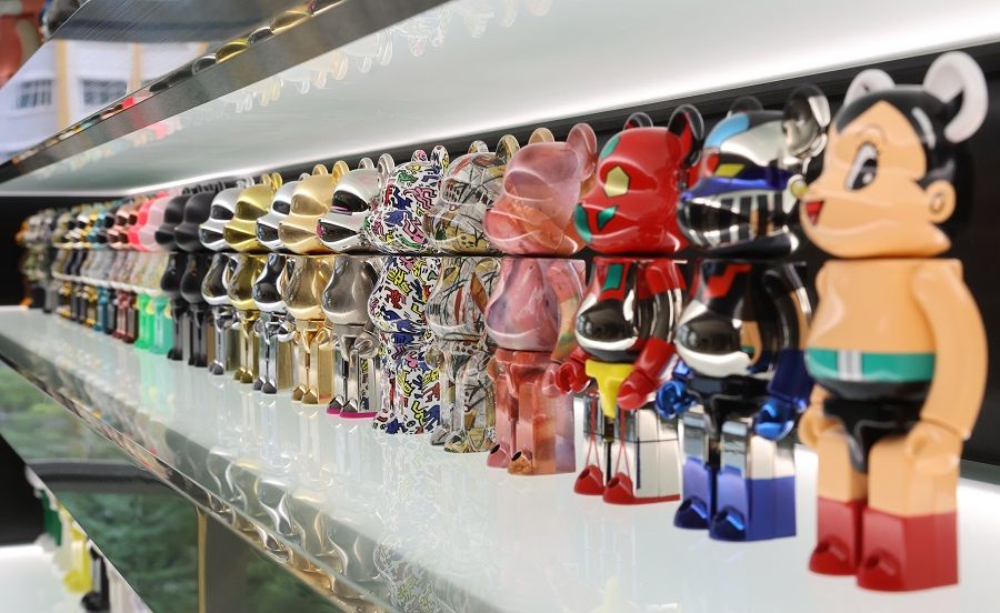 Chinese netizens say, "A wall full of Be@rbricks is worth as much as an apartment in a second or third tier Chinese city." (SPH Media)