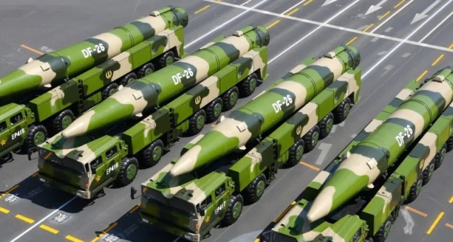 The DF-26 has a striking distance of 4,000 km. (Internet)