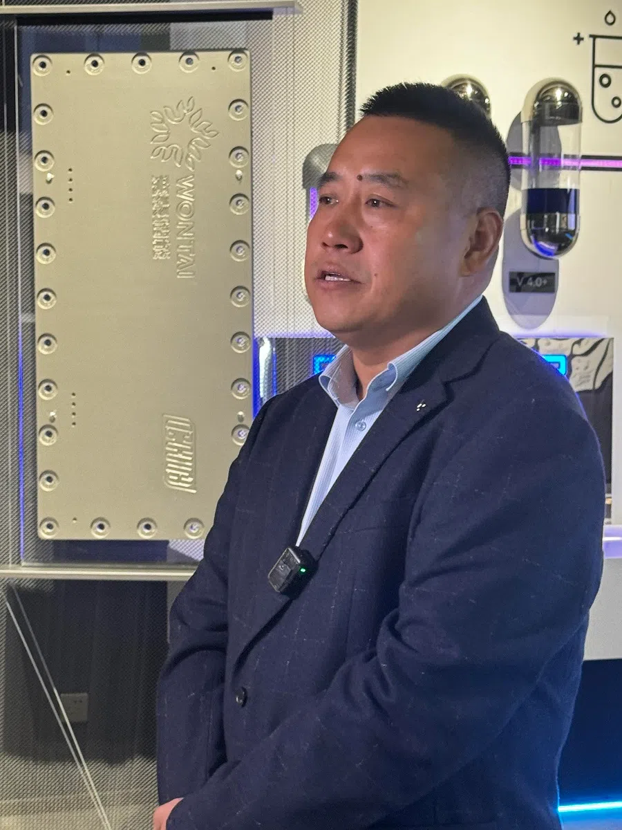 Li Wenkui, general manager of Wontai Power in Guazhou.