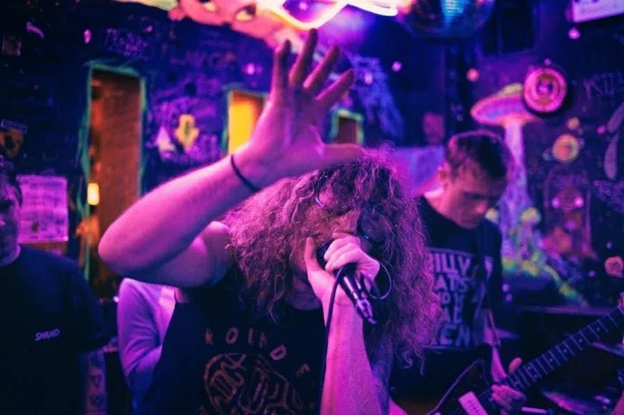 Local alternative punk act Round Eye performs in Shanghai.