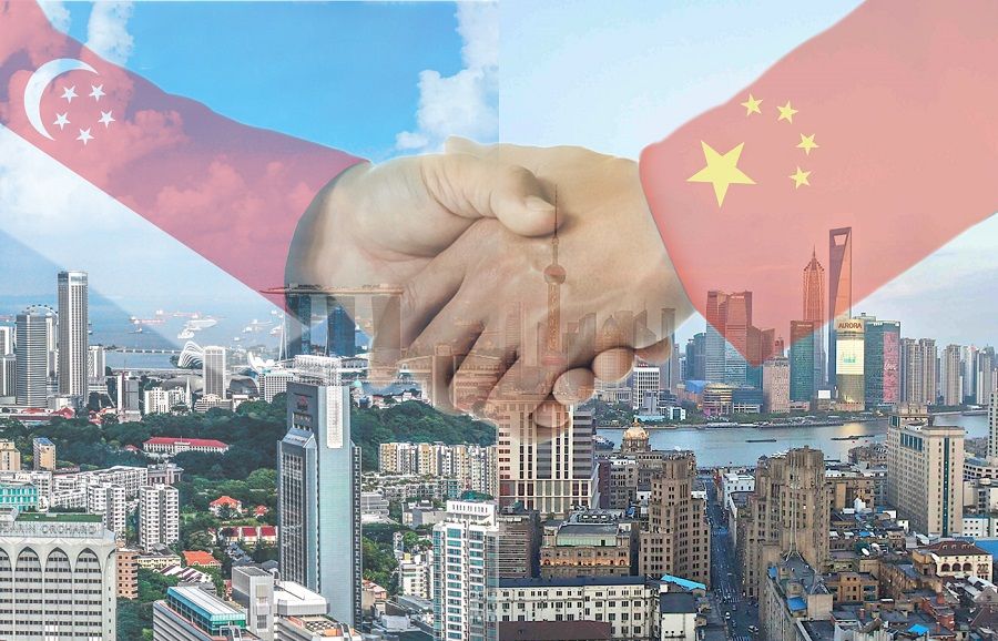 Ambassador Hong Xiaoyong says that at this crucial juncture, there is a greater need for a close alignment of development strategies between China and Singapore, and to work together for the future. (Graphic: Jace Yip)