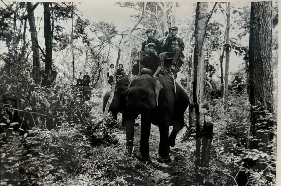 Khmer Rouge guerrillas along the Thai-Burmese border, 1978.