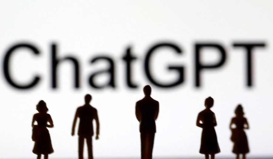 The ChatGPT logo is seen in this illustration taken 3 February 2023. (Dado Ruvic/Reuters)