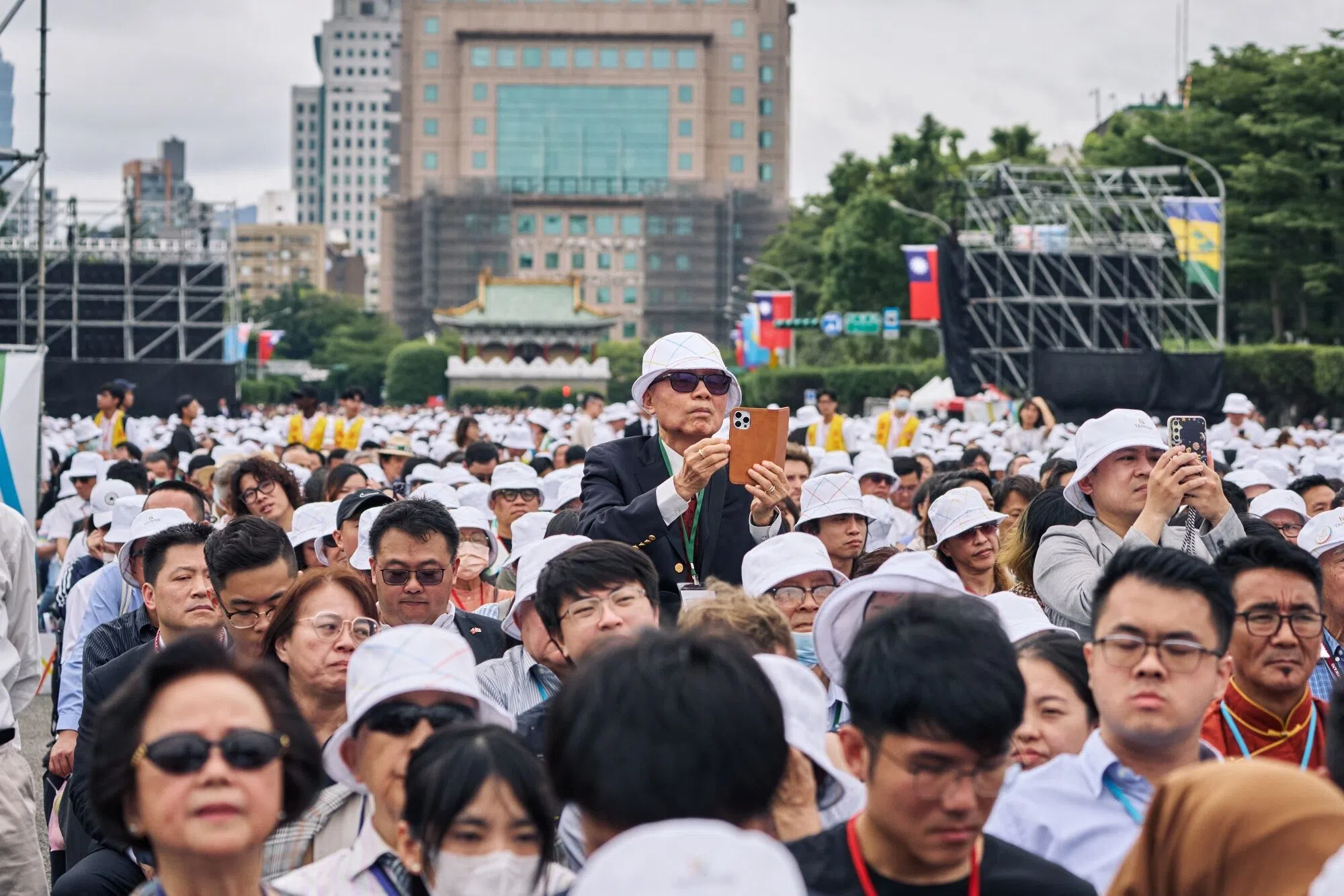 Attendees during the inauguration ceremony of Taiwan’s President William Lai at the Presidential Palace in Taipei, Taiwan, on 20 May 2024. (An Rong Xu/Bloomberg)