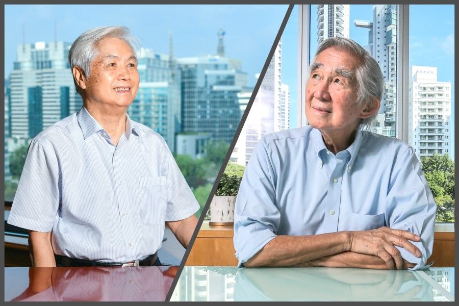 Ke Huanzhang (left) and Liu Thai Ker are veteran urban planners in China and Singapore. (SPH)