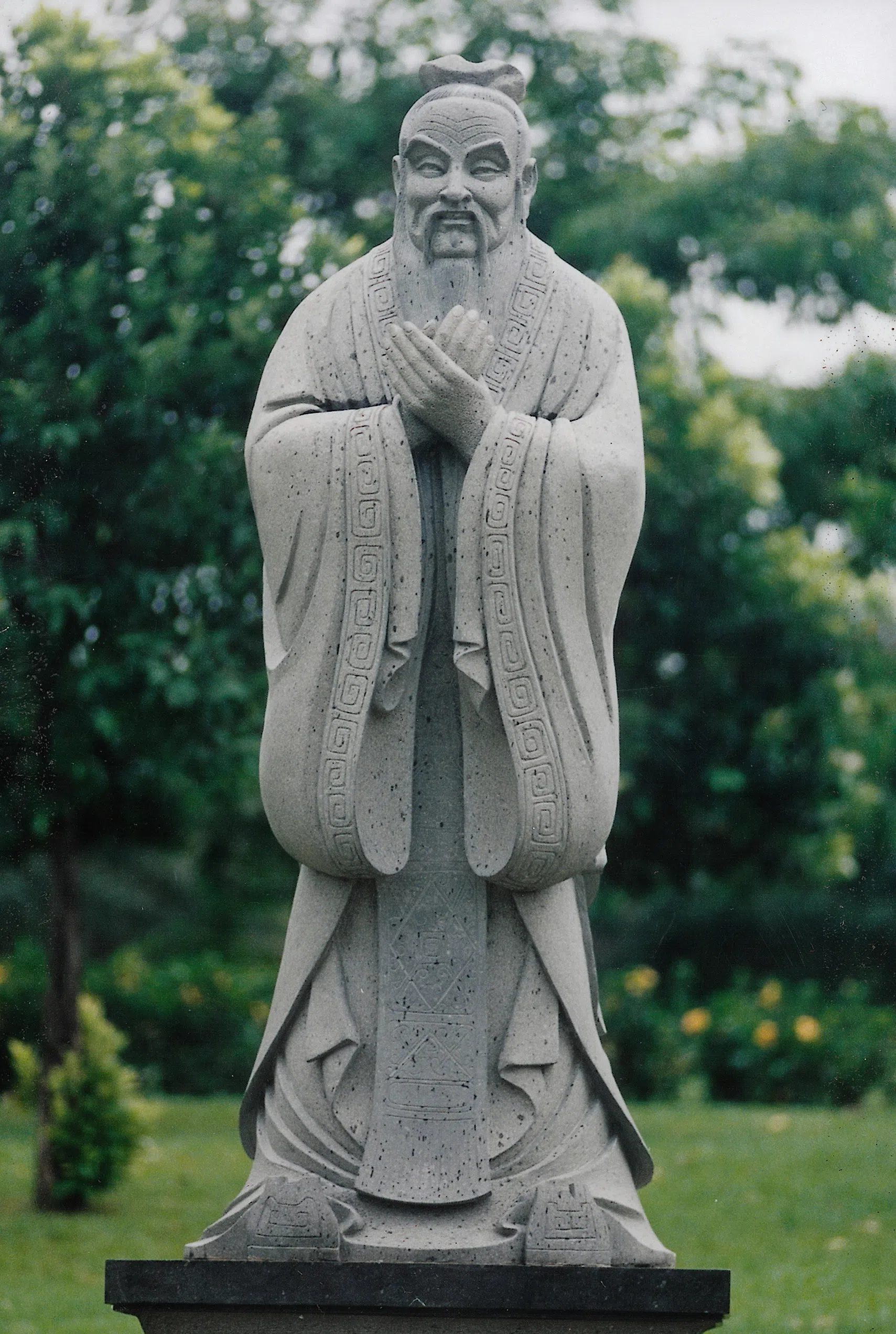 A statue of Confucius.