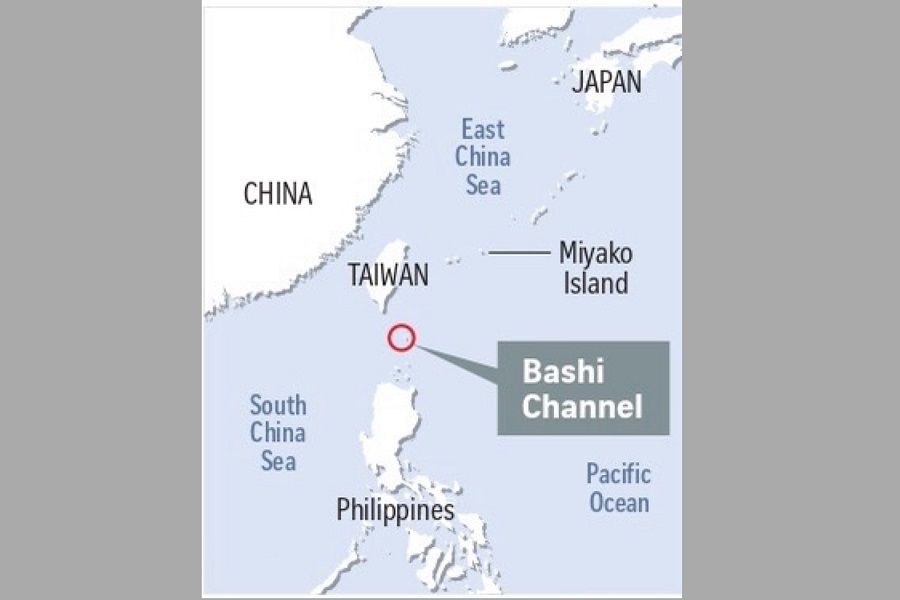 Location of the Bashi Channel. (SPH Media)