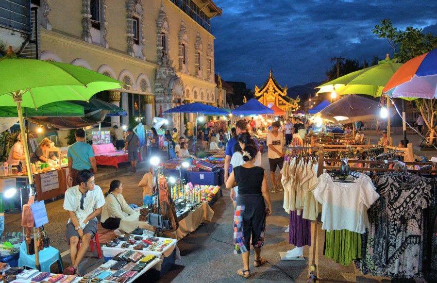 A night market in Chiang Mai, Thailand, 2018. (Ronan O'Connell/SPH Media)