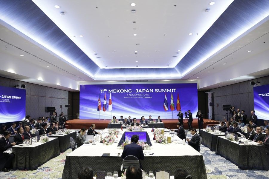 The 11th Mekong-Japan Summit was held on 4 November 2019, co-chaired by Japanese Prime Minister Shinzo Abe and Thailand's Prime Minister Prayut Chan-o-cha. (Thailand Ministry of Foreign Affairs website)