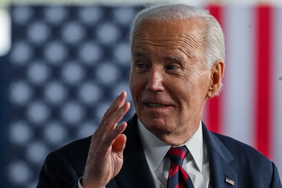 US President Joe Biden speaks at the International African American museum in Charleston, South Carolina, on 19 January 2025. (Roberto Schmidt/AFP)