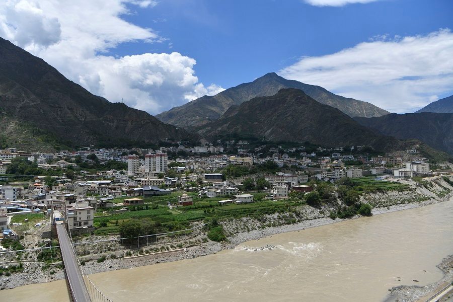 A general view of Benzilanzhen, Yunnan province, China, 22 July 2021. (CNS)