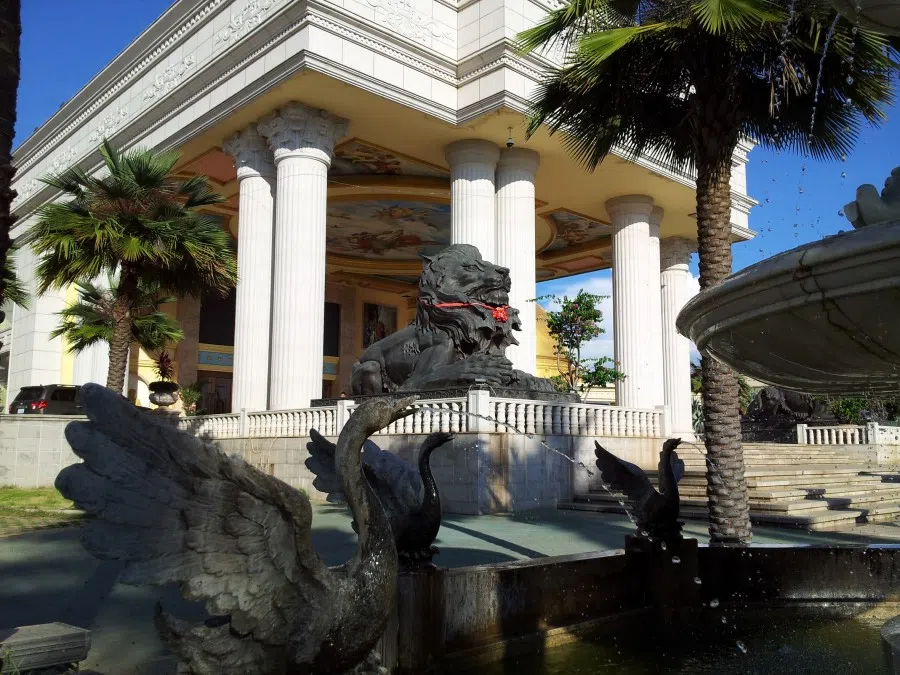 The entrance of the the Kings Romans casino, Laos, 2013. (SPH)