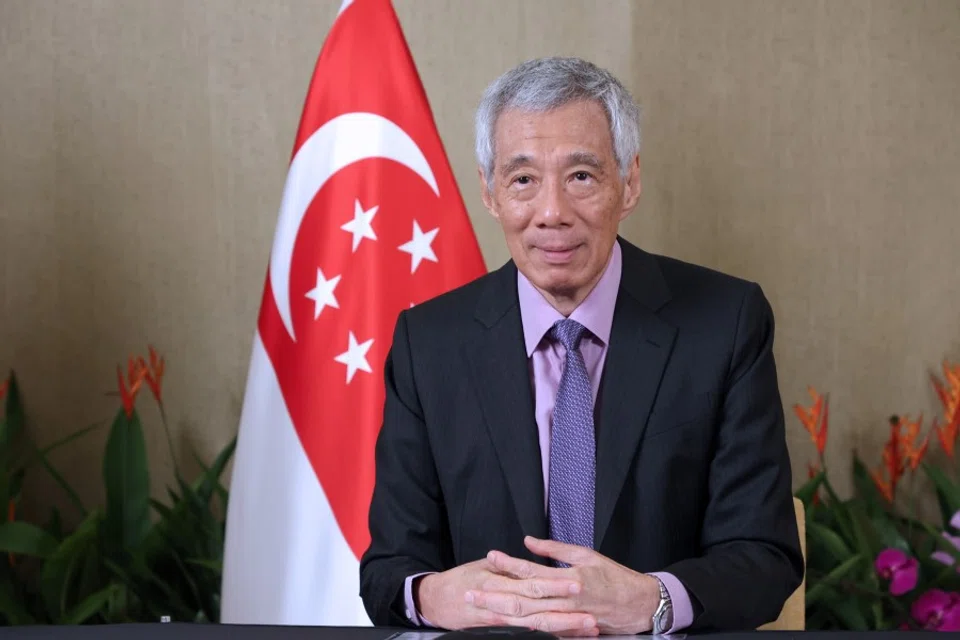 Singapore Prime Minister Lee Hsien Loong spoke to CCTV on 24 March. This photo shows PM Lee at the PN-UPI Linkage Virtual Launch, 21 February 2023. (Ministry of Communications and Information, Singapore)