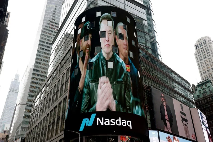 SpaceX CEO Elon Musk on the day of SpaceX's initial public offering (IPO) at the Nasdaq MarketSite, in New York City, US, on 12 June 2026.