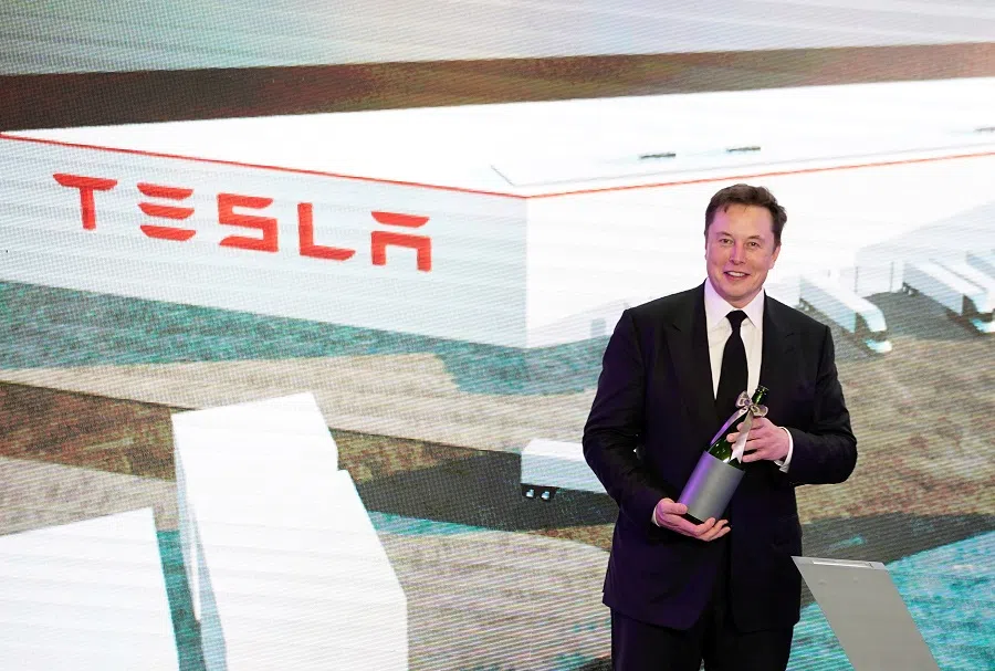 Tesla Inc CEO Elon Musk attends an opening ceremony for Tesla China-made Model Y program in Shanghai, China, 7 January 2020. (Aly Song/File Photo/Reuters)