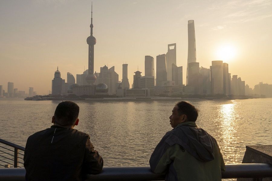 Buildings in Pudong's Lujiazui Financial District in Shanghai, China, on 29 January 2024. (Raul Ariano/Bloomberg)