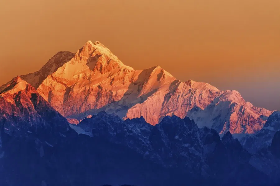 Sunrise at a section of the Himalayas. (iStock)