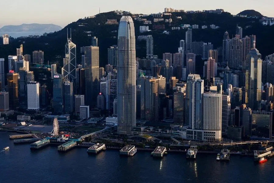 A general view of the skyline in Hong Kong, China, on 13 July 2021. (Tyrone Siu/Reuters)