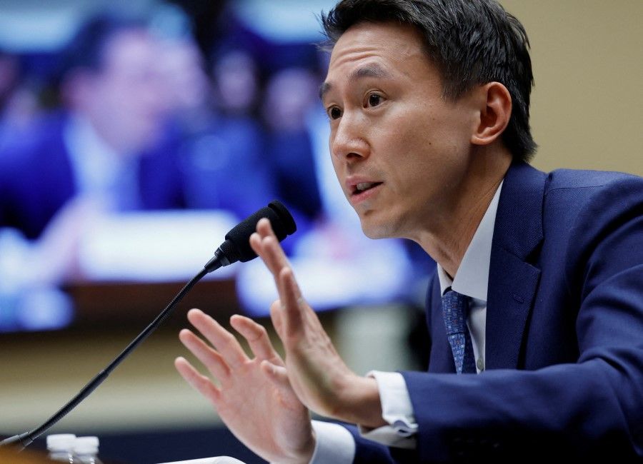 TikTok CEO Chew Shou Zi testifies before a House Energy and Commerce Committee hearing on Capitol Hill in Washington, US, 23 March 2023. (Evelyn Hockstein/Reuters)