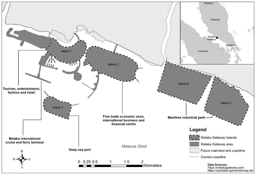 Figure 1. Proposed plan for Melaka Gateway (Source: Hutchinson and Tham (2020))
