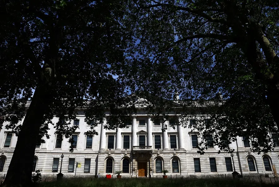 An exterior view of the proposed site for the new China embassy, near Tower Bridge in London, Britain, on 23 June 2023. (Hannah McKay/Reuters)