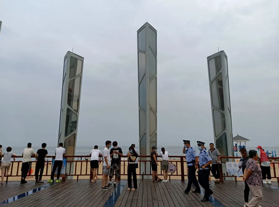This photo taken in August 2020 shows Beidaihe, where CCP members gather every summer for a break and informal meetings. (SPH)