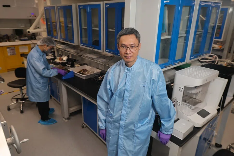 Chen at his laboratory in NTU on 15 September 2026.