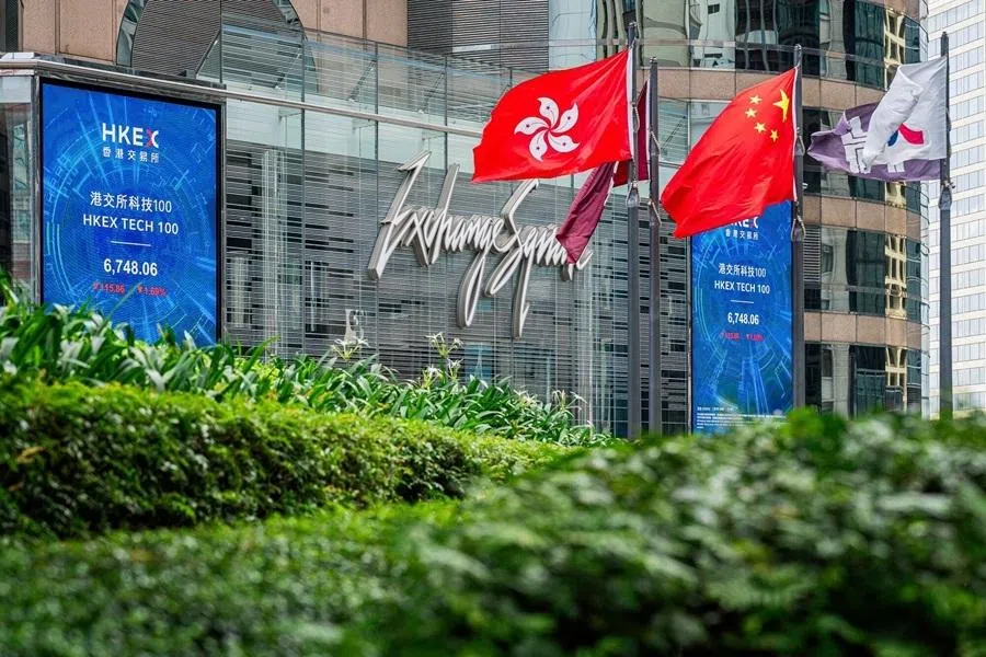 The Exchange Square Complex, which houses the Hong Kong Stock Exchange, in Hong Kong, China, 22 July 2026.