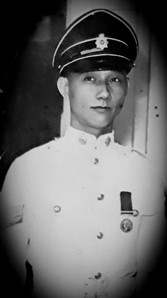 Grandpa in uniform.
