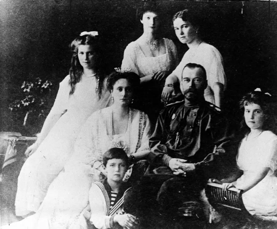 Tsar Nicholas II of Russia with the royal family. He helped Siam against colonisation by Britain and France. (SPH Media)