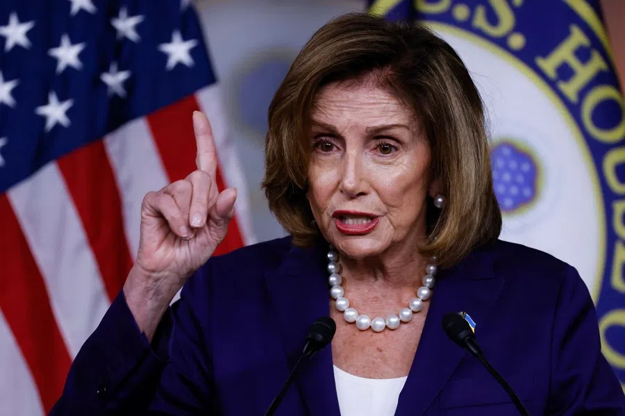 US House Speaker Nancy Pelosi speaks during a news conference at the US Capitol in Washington, DC, US, on 29 July 2022. (Ting Shen/Bloomberg)